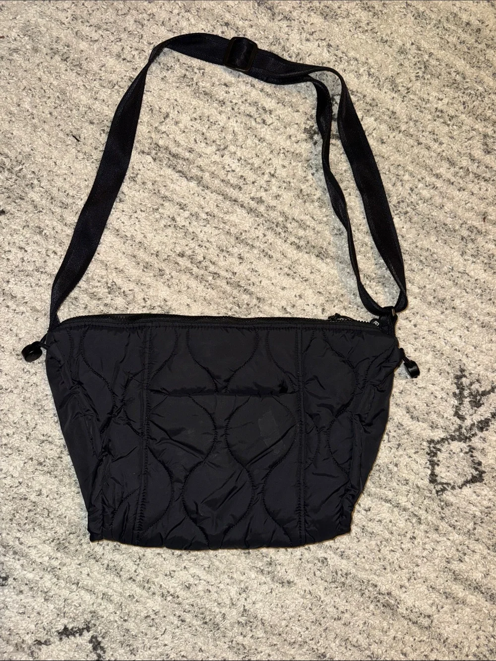 Vera Bradley Black Quilted Crossbody Shoulder Bag